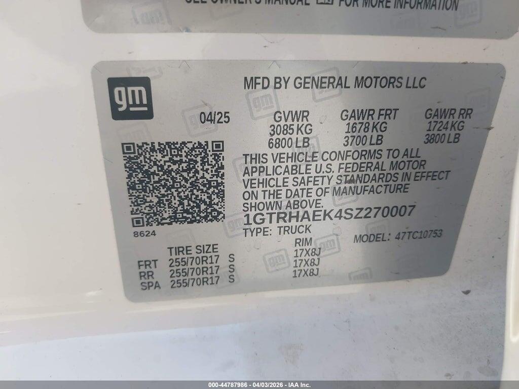 1GTRHAEK4SZ270007 2025 GMC SIERRA 1500 photo no. 9