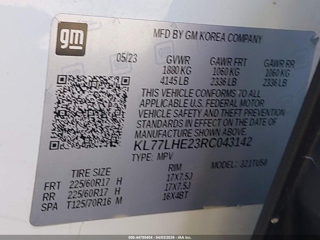 KL77LHE23RC043142 2024 CHEVROLET TRAX photo no. 9