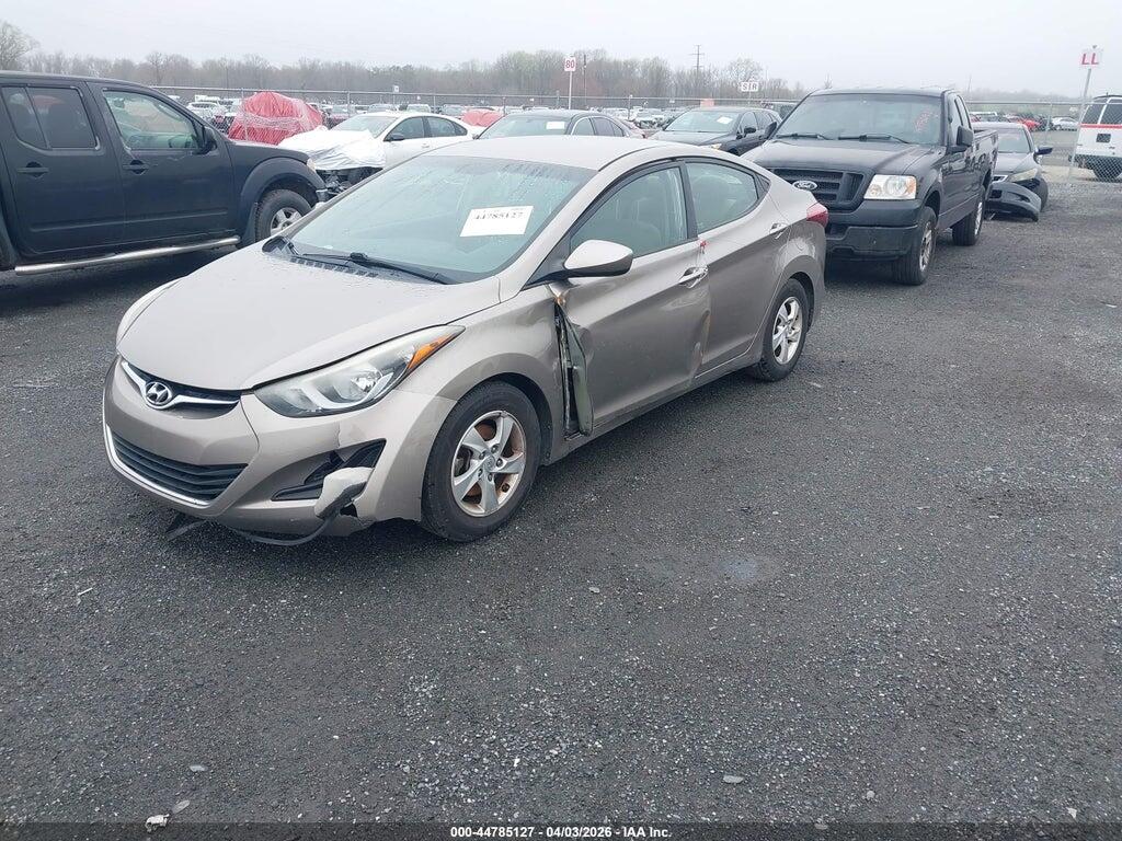 5NPDH4AE9EH537553 2014 HYUNDAI ELANTRA photo no. 2