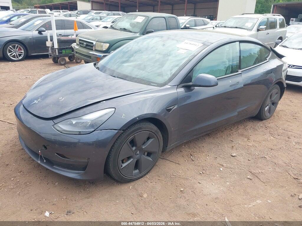 5YJ3E1EB4MF992844 2021 TESLA MODEL 3 photo no. 2