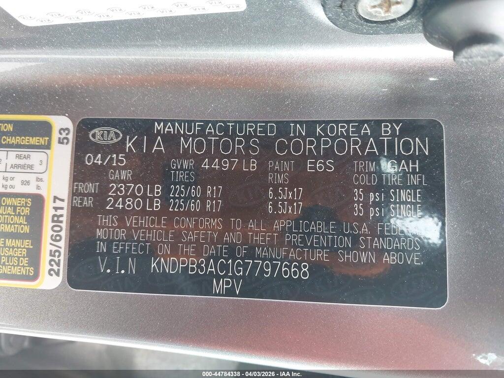 KNDPB3AC1G7797668 2016 KIA SPORTAGE photo no. 9