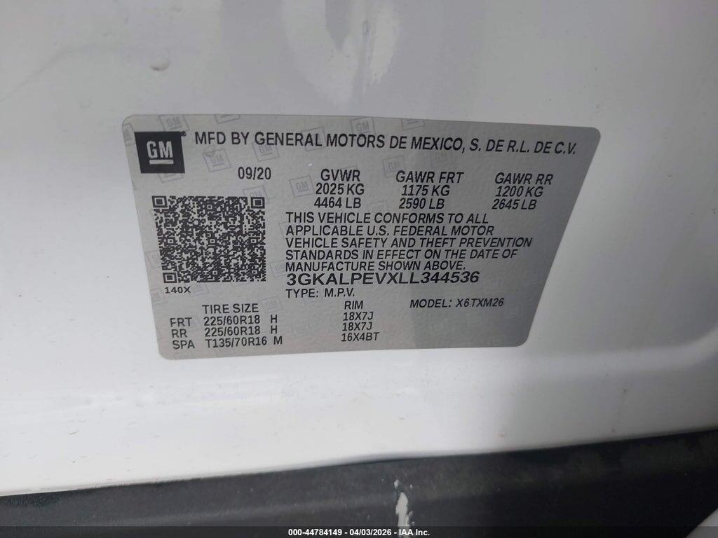 3GKALPEVXLL344536 2020 GMC TERRAIN photo no. 9