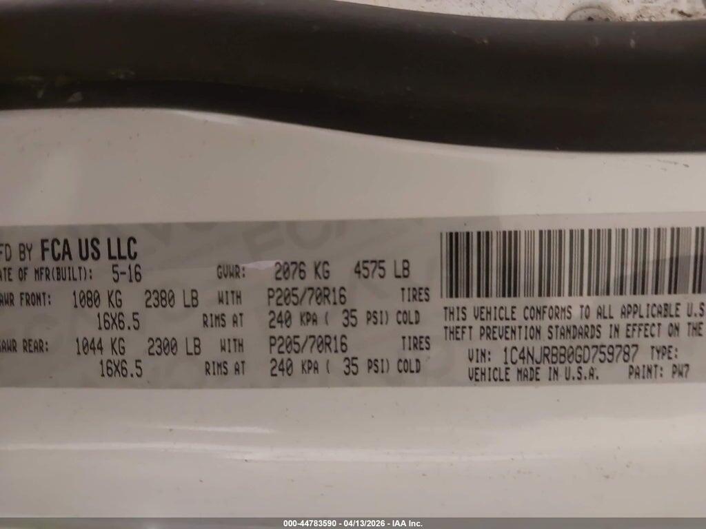 1C4NJRBB0GD759787 2016 JEEP PATRIOT photo no. 9