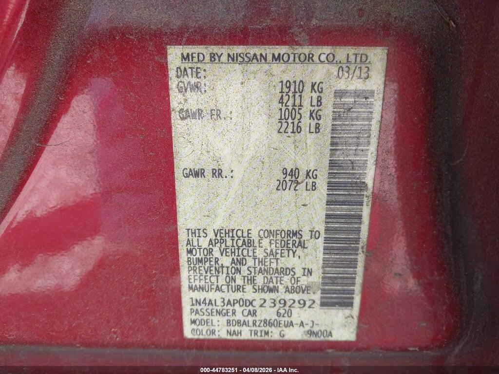 1N4AL3AP0DC239292 2013 NISSAN ALTIMA photo no. 9