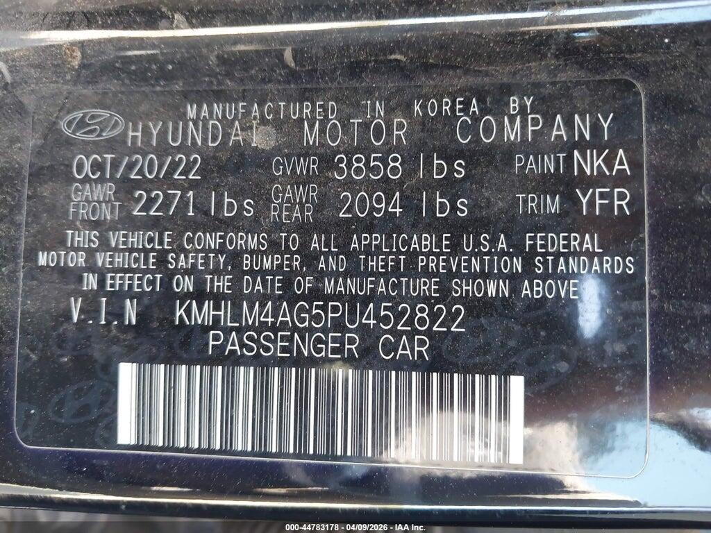 KMHLM4AG5PU452822 2023 HYUNDAI ELANTRA photo no. 9