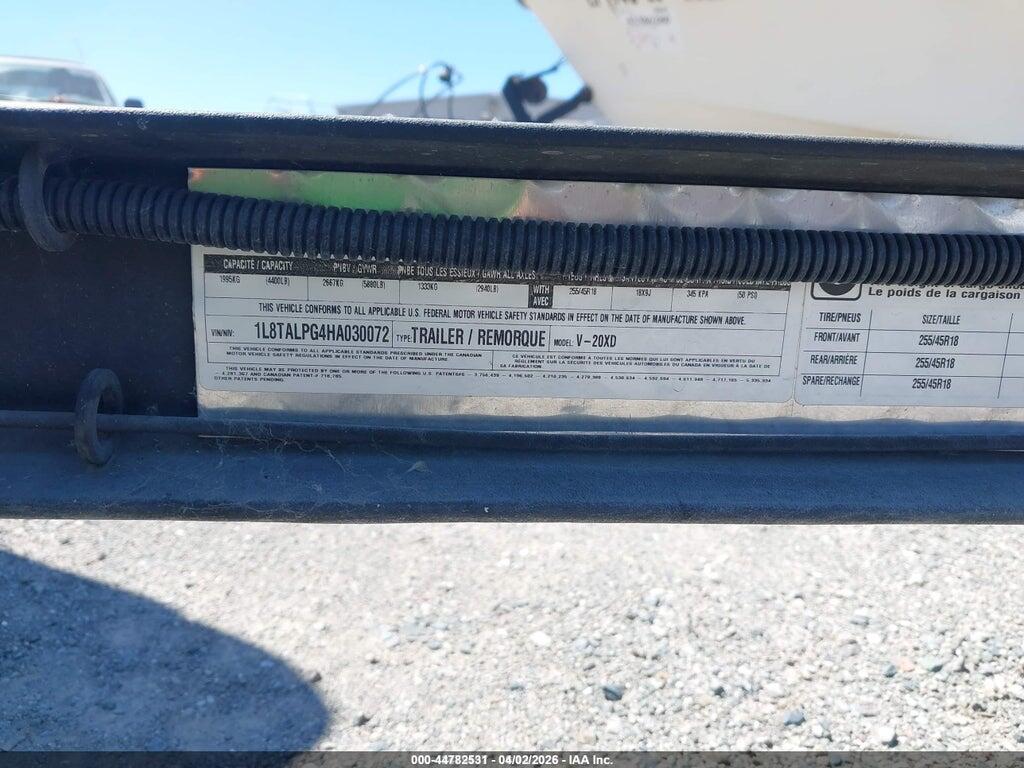 1L8TALPG4HA030072 2017 LEGO BOAT TRAILER photo no. 9