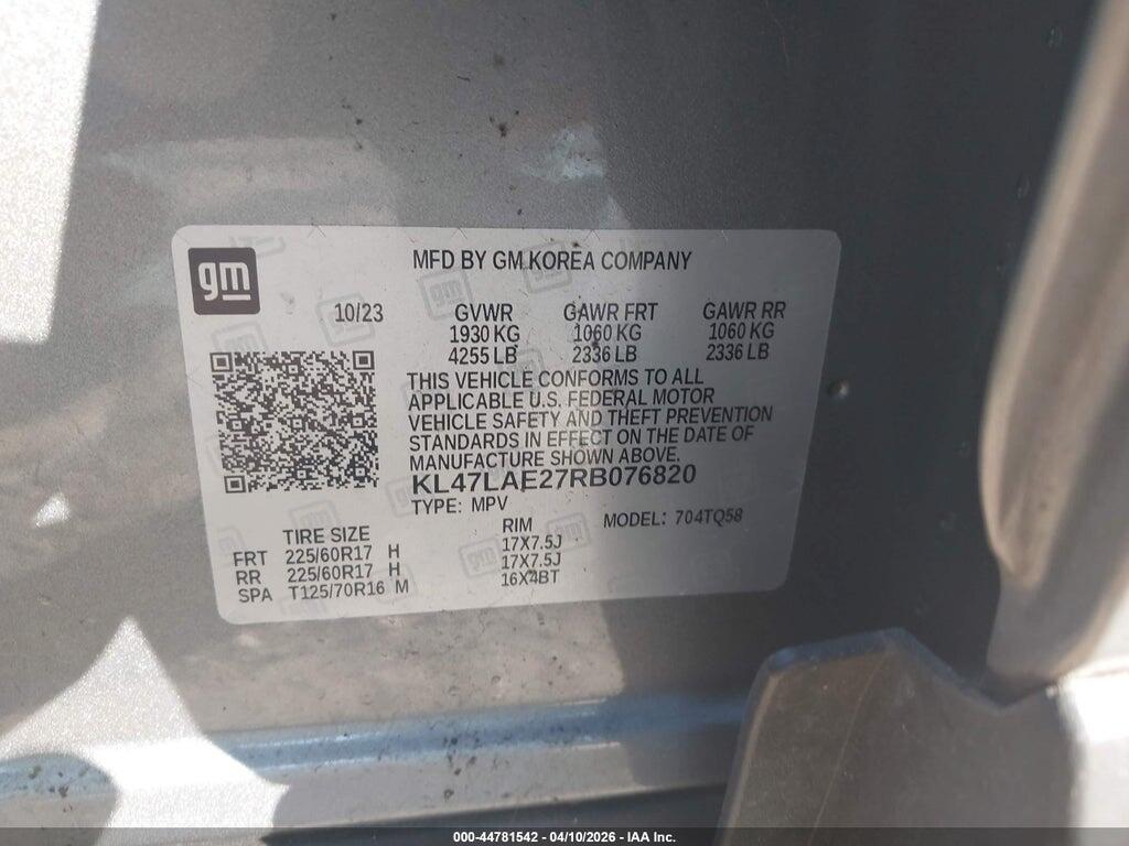 KL47LAE27RB076820 2024 BUICK ENVISTA photo no. 9