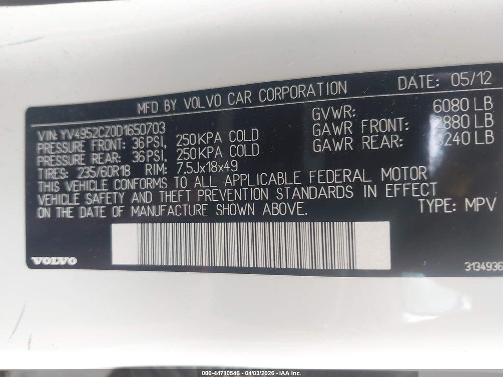 YV4952CZ0D1650703 2013 VOLVO XC90 photo no. 9