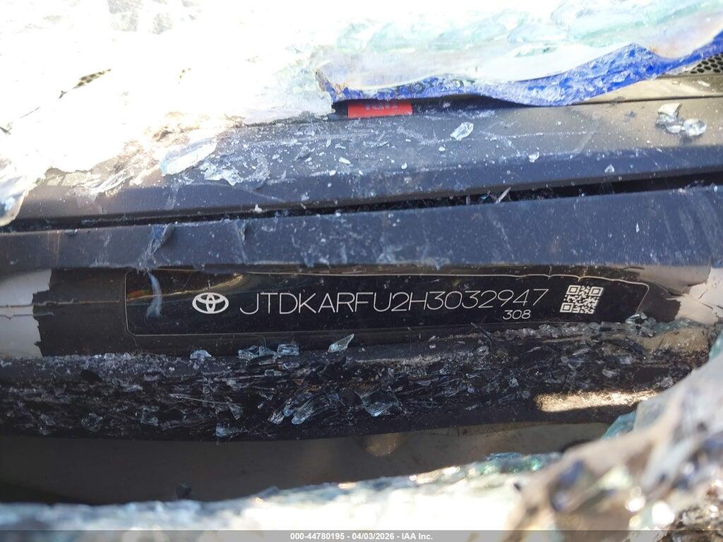 JTDKARFU2H3032947 2017 TOYOTA PRIUS photo no. 9