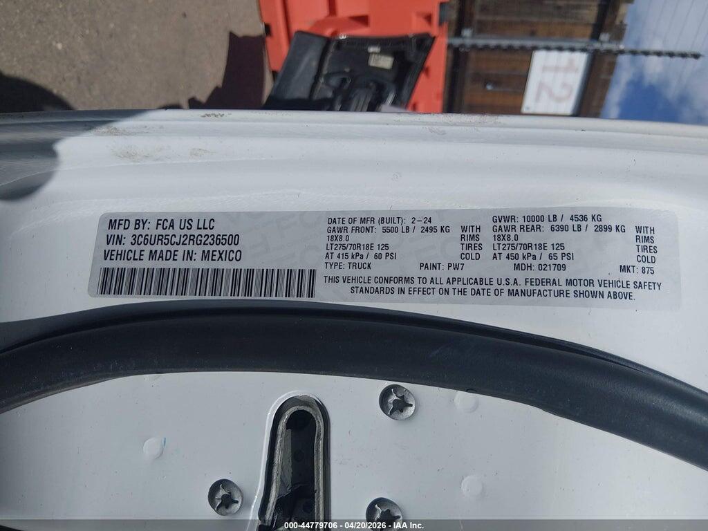 3C6UR5CJ2RG236500 2024 RAM 2500 photo no. 9