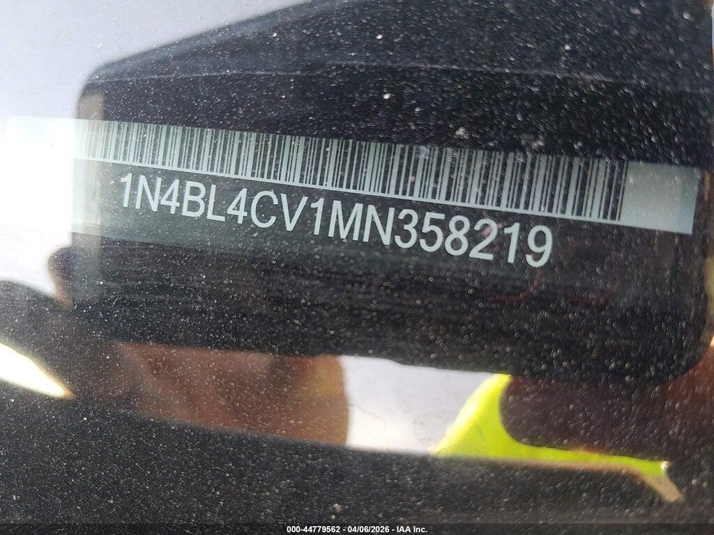 1N4BL4CV1MN358219 2021 NISSAN ALTIMA photo no. 9