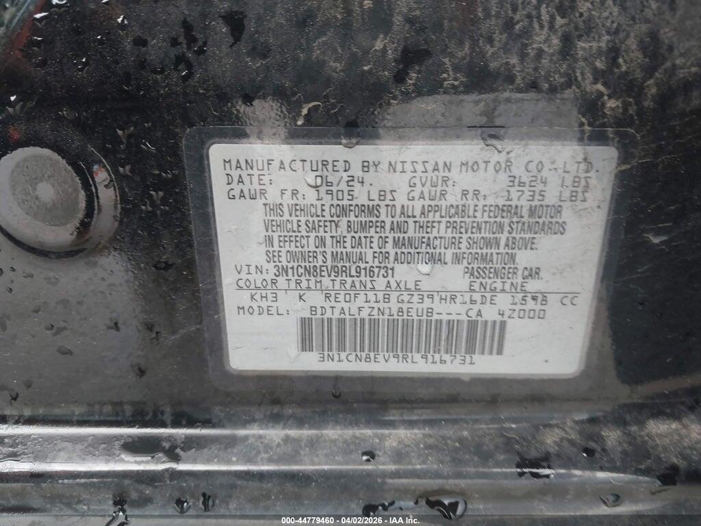 3N1CN8EV9RL916731 2024 NISSAN VERSA photo no. 9