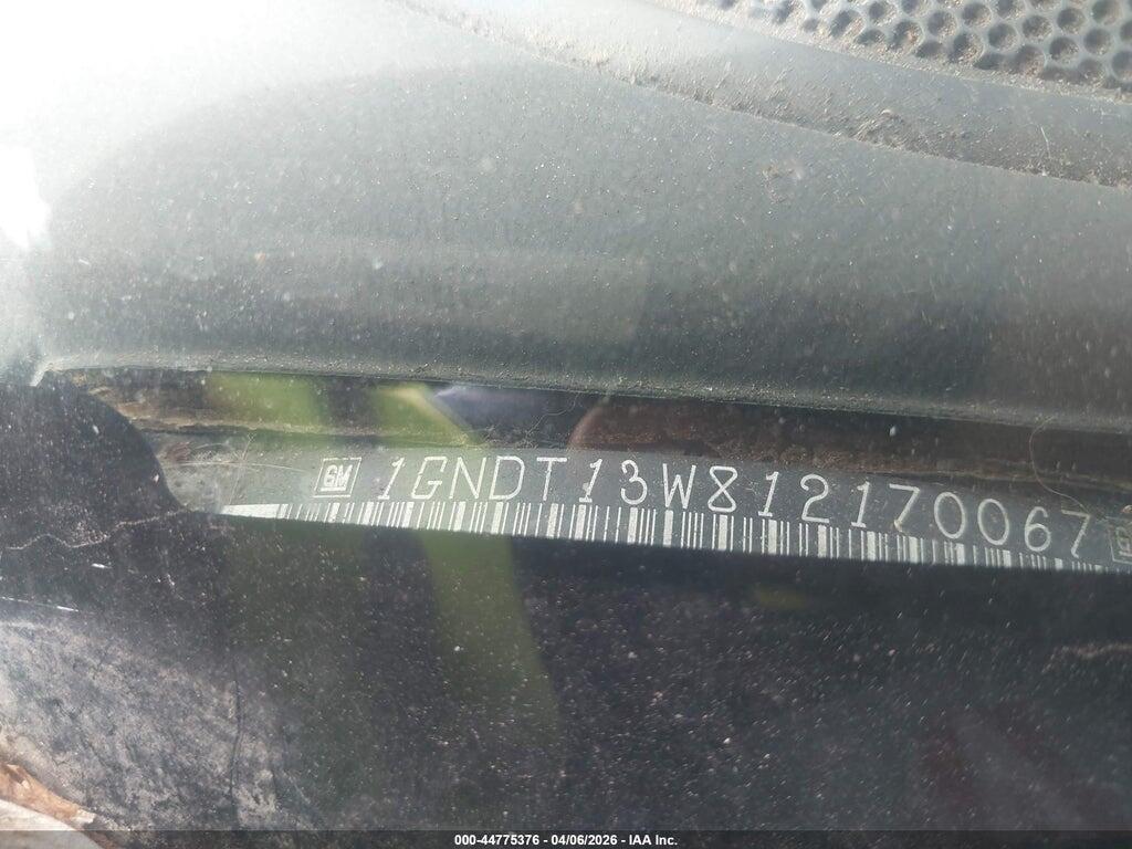 1GNDT13W812170067 2001 CHEVROLET BLAZER photo no. 9