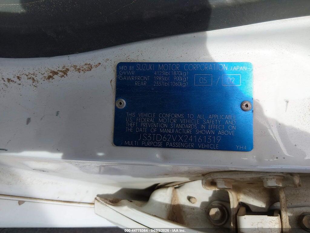 JS3TD62V824151761 2002 SUZUKI GRAND VITARA photo no. 9