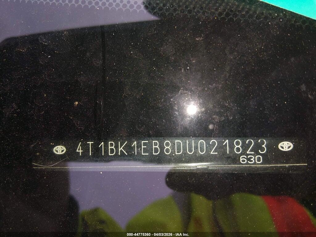 4T1BK1EB8DU021823 2013 TOYOTA AVALON photo no. 9