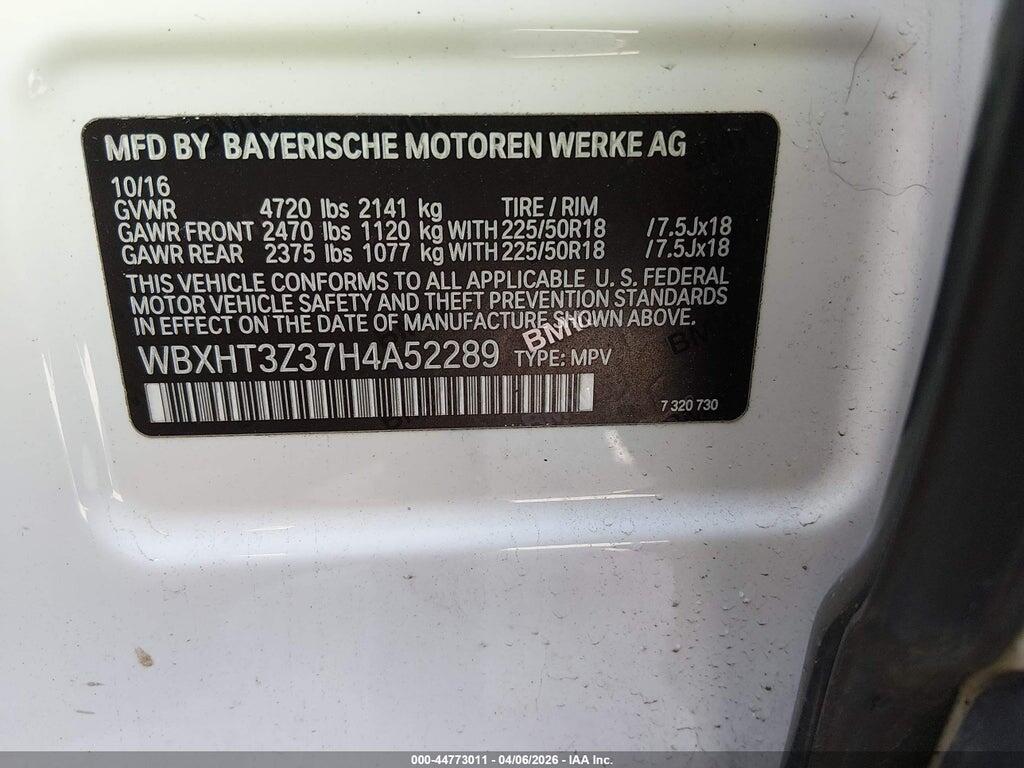 WBXHT3Z37H4A52289 2017 BMW X1 photo no. 9