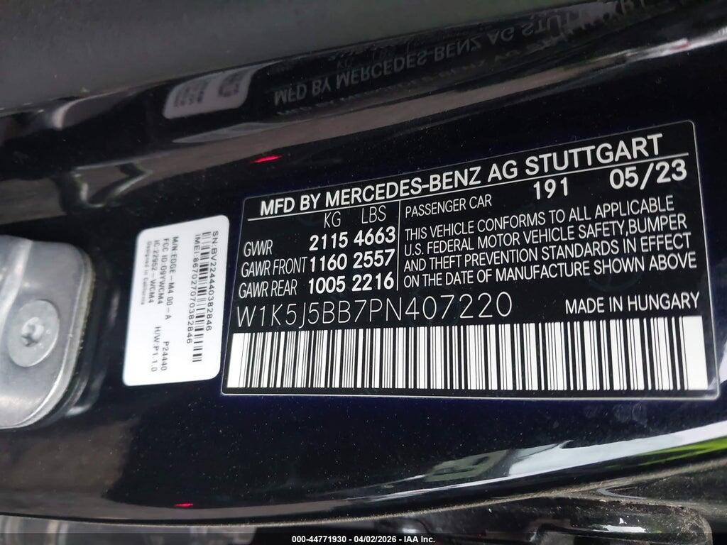 W1K5J5BB7PN407220 2023 MERCEDES-BENZ AMG CLA 35 photo no. 9