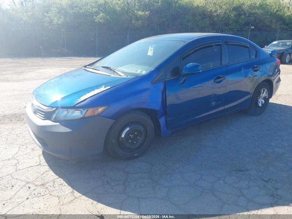 19XFB2F20CE303185 2012 HONDA CIVIC photo no. 2