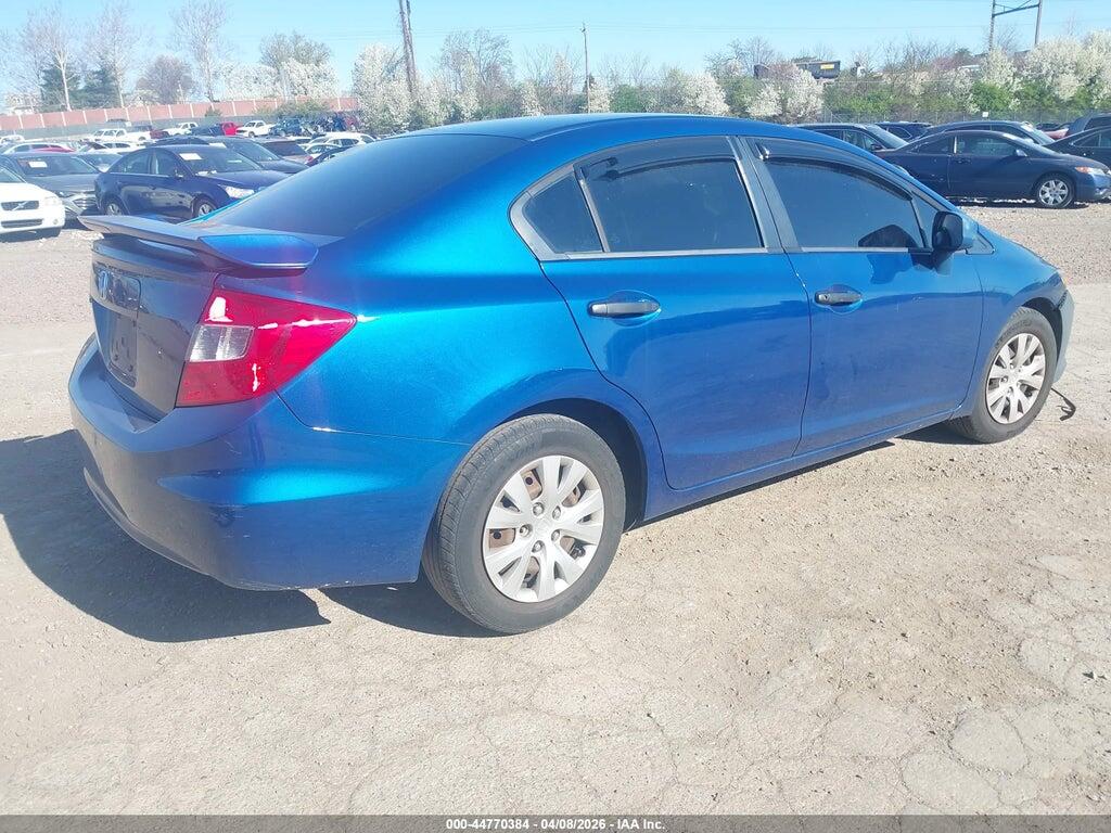 19XFB2F20CE303185 2012 HONDA CIVIC photo no. 4