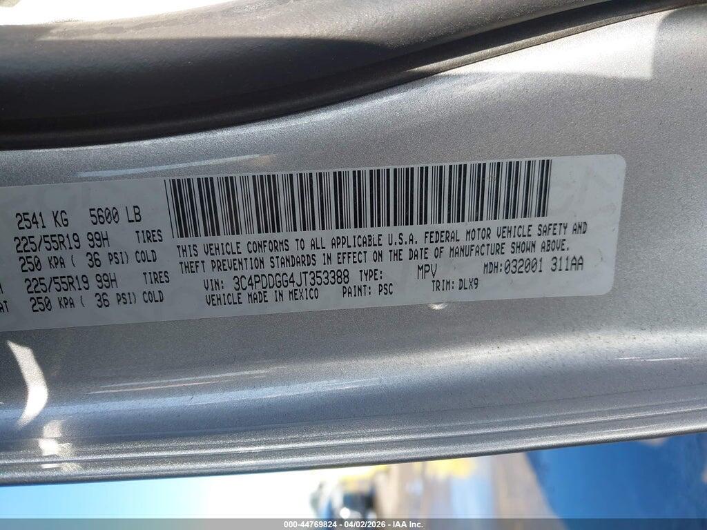 3C4PDDGG4JT353388 2018 DODGE JOURNEY photo no. 9