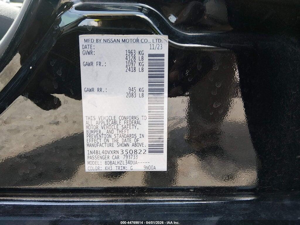 1N4BL4DVXRN350822 2024 NISSAN ALTIMA photo no. 9