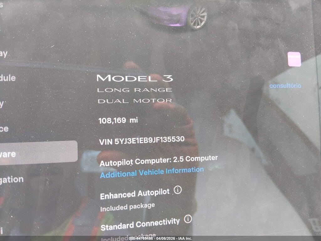 5YJ3E1EB9JF135530 2018 TESLA MODEL 3 photo no. 7