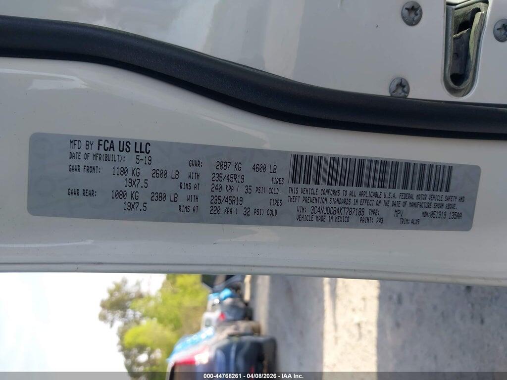 3C4NJDCB4KT787189 2019 JEEP COMPASS photo no. 9