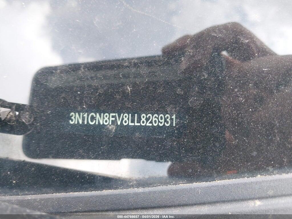 3N1CN8FV8LL826931 2020 NISSAN VERSA photo no. 9