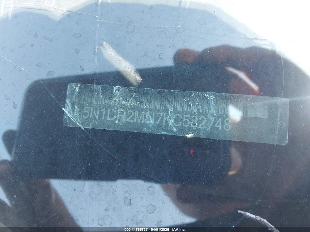 5N1DR2MN7KC582748 2019 NISSAN PATHFINDER photo no. 9