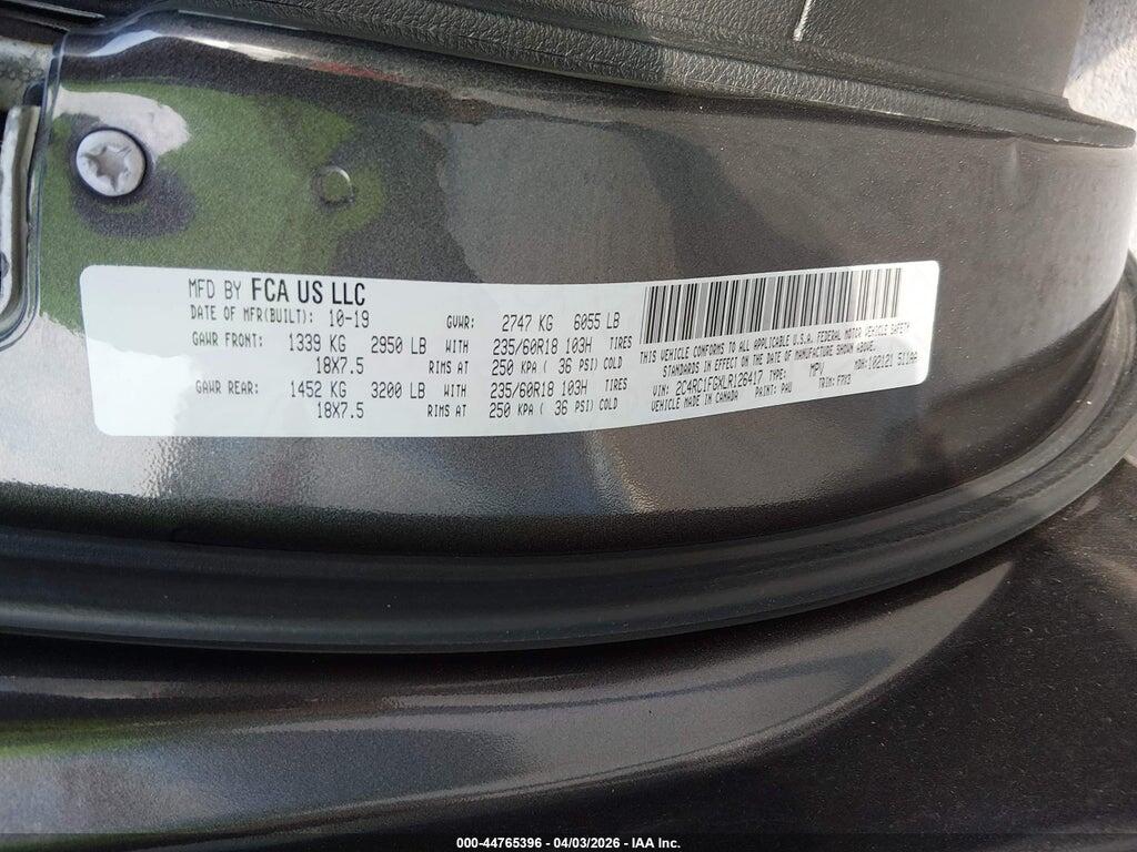 2C4RC1FGXLR126417 2020 CHRYSLER PACIFICA photo no. 9