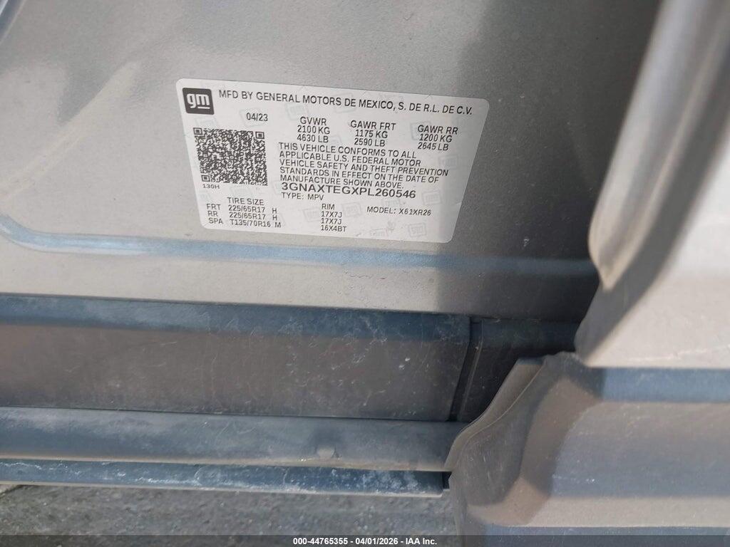 3GNAXTEGXPL260546 2023 CHEVROLET EQUINOX photo no. 9