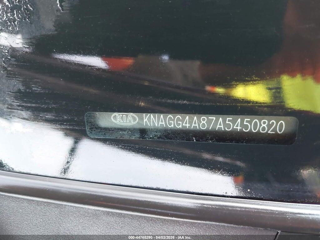 KNAGG4A87A5450820 2010 KIA OPTIMA photo no. 9