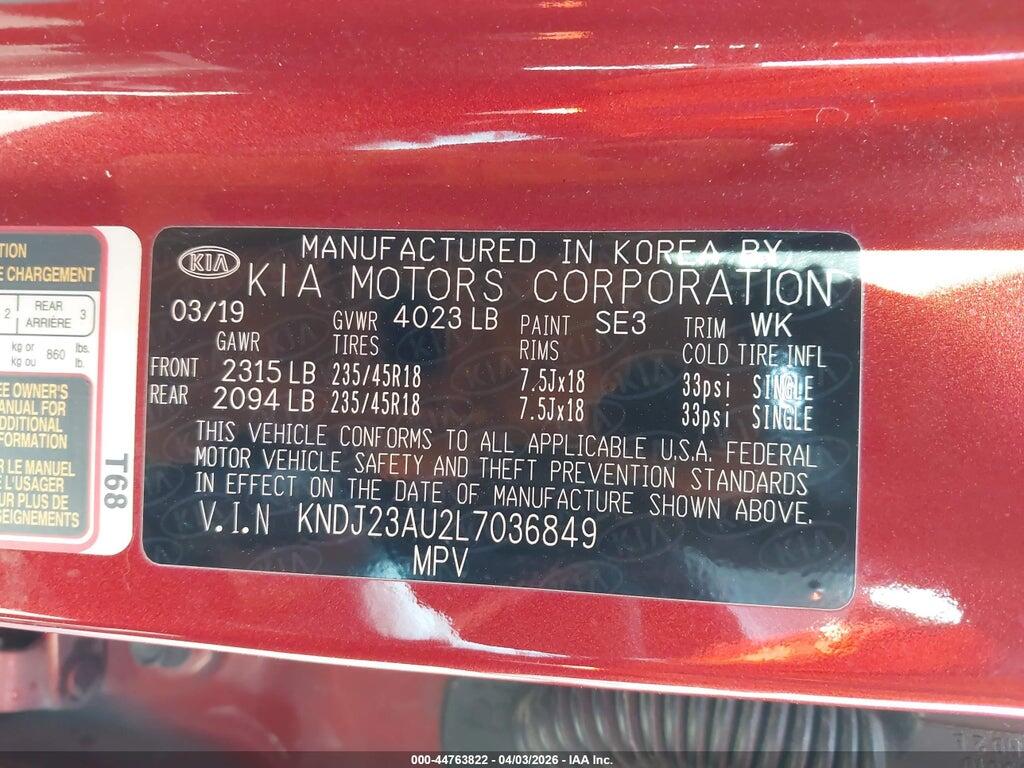 KNDJ23AU2L7036849 2020 KIA SOUL photo no. 9