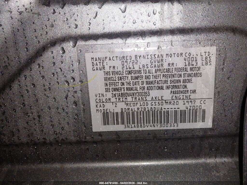 3N1AB8DV4NY300353 2022 NISSAN SENTRA photo no. 9