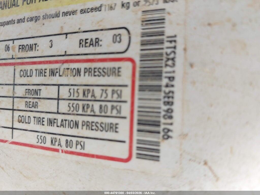 1FTSX21P45EB98166 2005 FORD F-250 photo no. 9