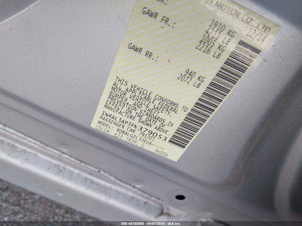 1N4AL3AP3FN379053 2015 NISSAN ALTIMA photo no. 9