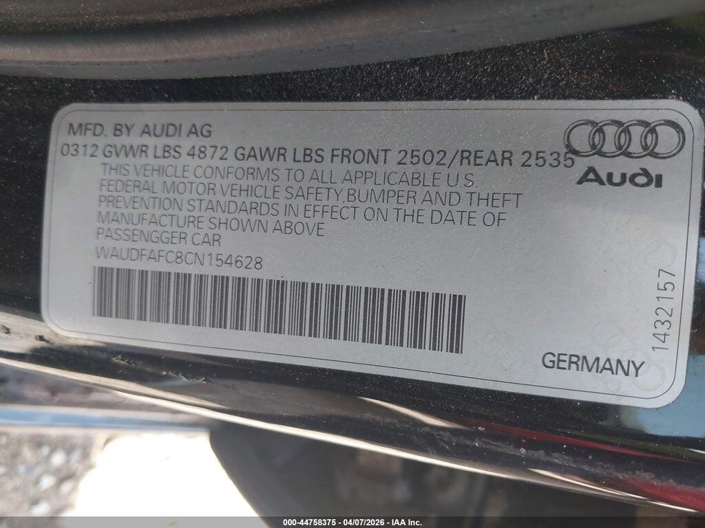 WAUDFAFC8CN154628 2012 AUDI A6 photo no. 9