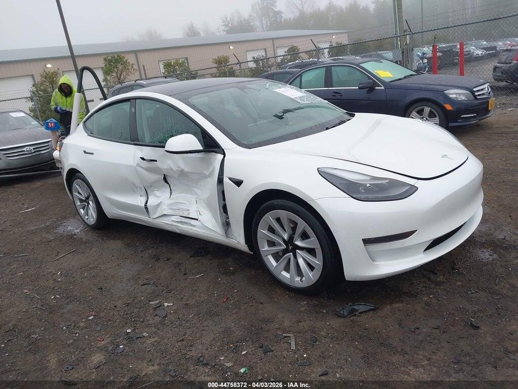 5YJ3E1EA2NF165790 2022 TESLA MODEL 3 photo no. 1