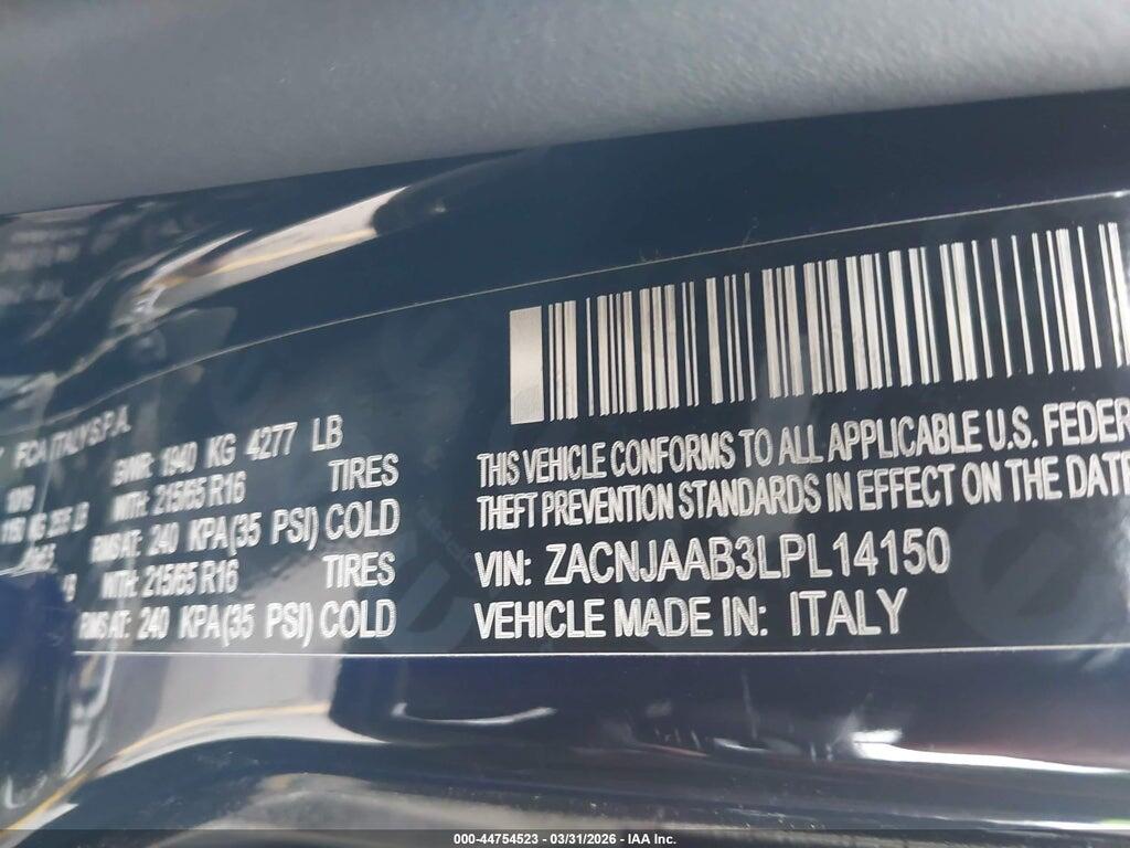ZACNJAAB3LPL14150 2020 JEEP RENEGADE photo no. 9