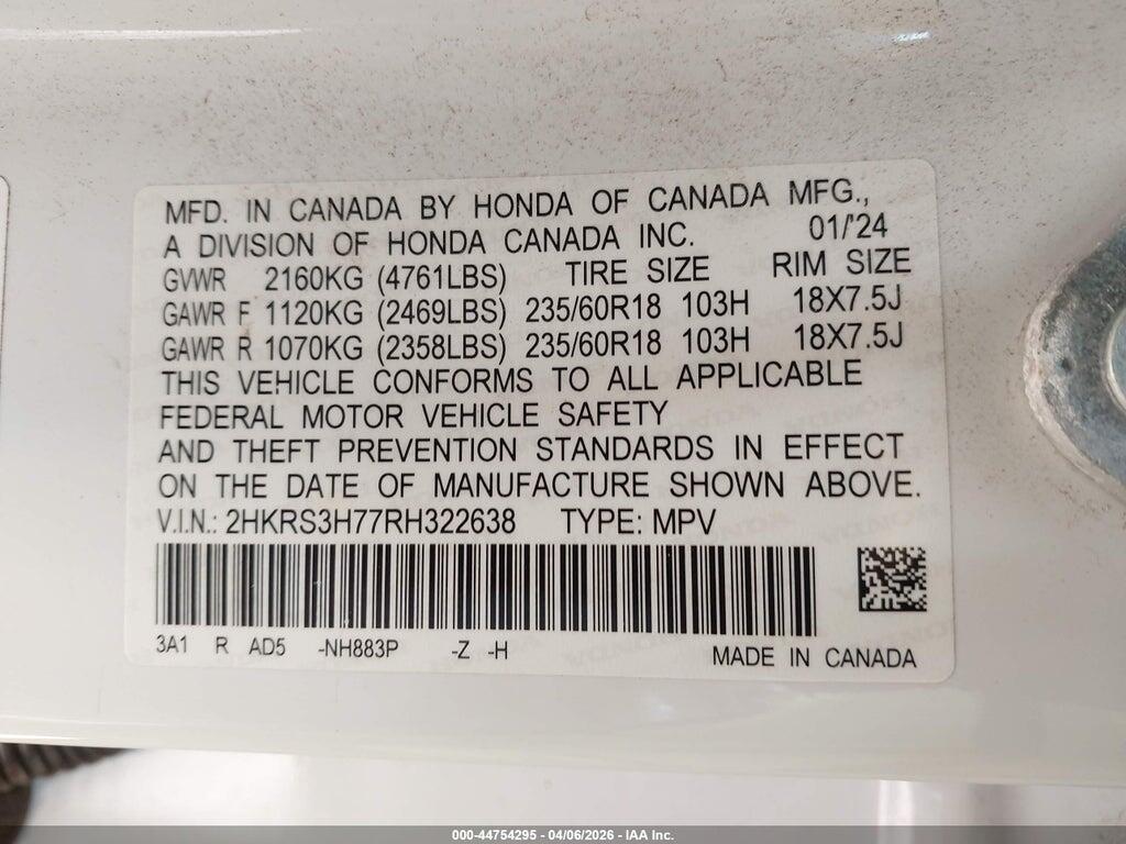 2HKRS3H77RH322638 2024 HONDA CR-V photo no. 9