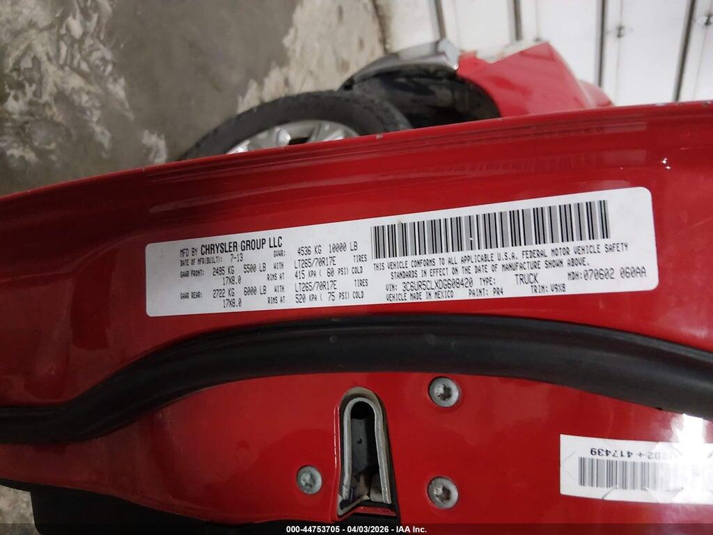 3C6UR5CLXDG608420 2013 RAM 2500 photo no. 9