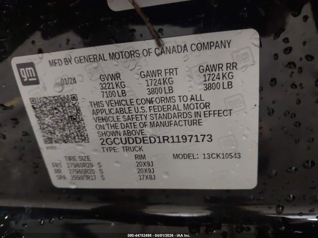 2GCUDDED1R1197173 2024 CHEVROLET SILVERADO 1500 photo no. 9