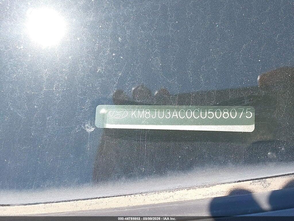 KM8JU3AC0CU508075 2012 HYUNDAI TUCSON photo no. 9