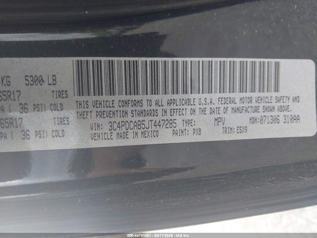 3C4PDCAB5JT447285 2018 DODGE JOURNEY photo no. 9