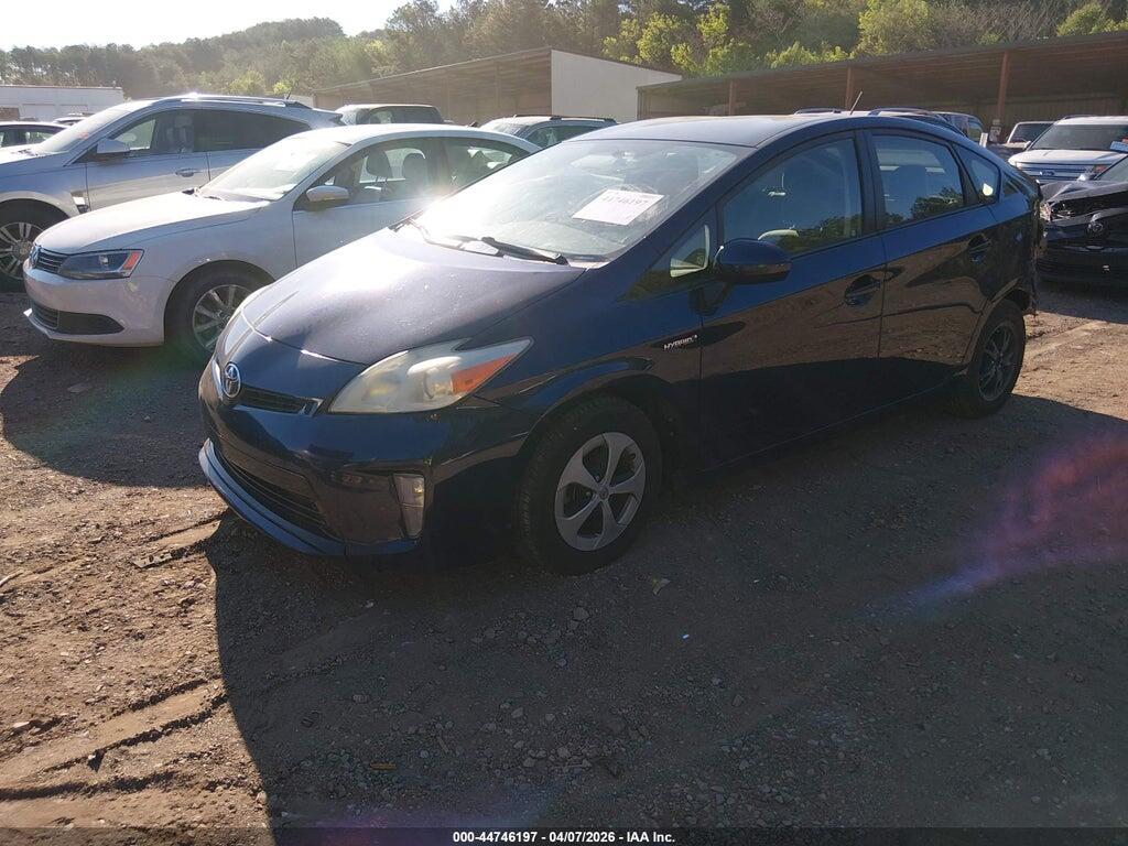 JTDKN3DU3E1742984 2014 TOYOTA PRIUS photo no. 2