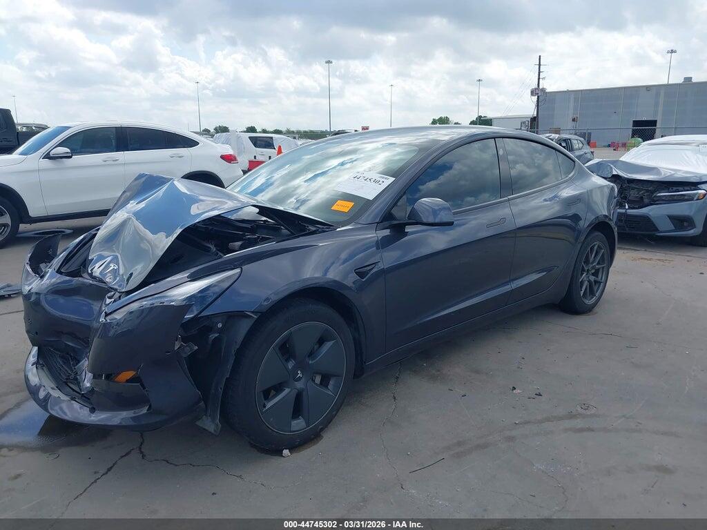 5YJ3E1EB3NF170814 2022 TESLA MODEL 3 photo no. 2