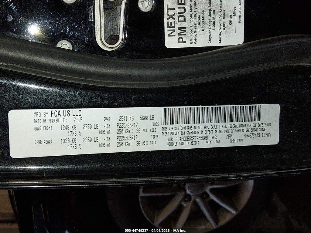 3C4PDDBGXFT755608 2015 DODGE JOURNEY photo no. 9