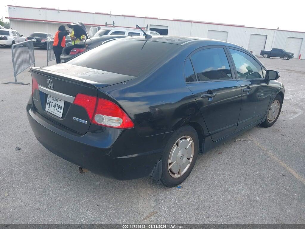 JHMFA3F2XAS002506 2010 HONDA CIVIC HYBRID photo no. 4