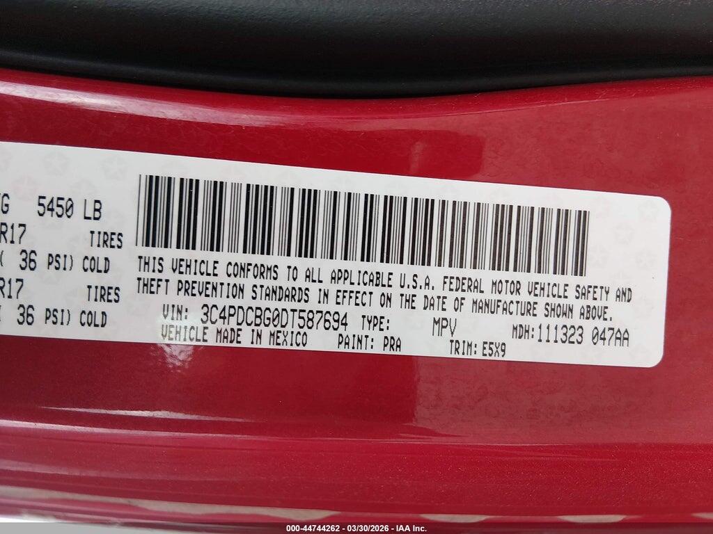 3C4PDCBG0DT587694 2013 DODGE JOURNEY photo no. 9