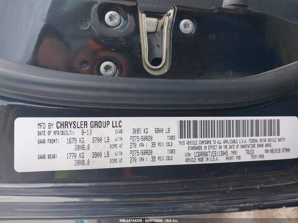 1C6RR6KT1ES113045 2014 RAM 1500 photo no. 9